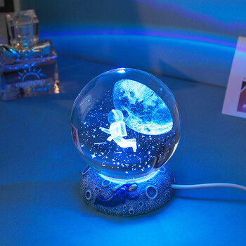 海洋馆纪念品创意水晶球摆件系生物桌面装饰小夜灯毕业季送人生日圣诞