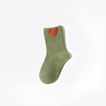 咕咕爱婴儿袜子春秋纯棉新生儿宝宝袜0到3岁米奇中筒袜男女童松口不