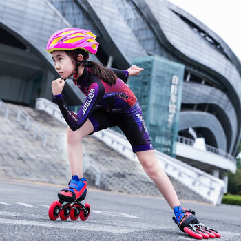 grimar jonsson速滑服长袖连体轮滑服儿童短袖竞速服成人防晒滑冰服装