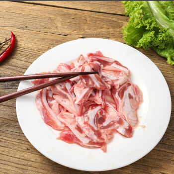 新鲜猪脆骨脆骨肉活杀猪软骨丝涮肉烧烤火锅食材猪脆骨头脆骨丝2斤活