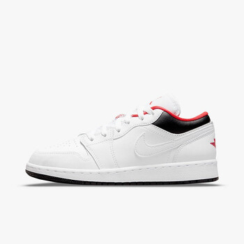 耐克 nike air jordan 1 low aj1低帮女款白黑红休闲篮球鞋 553560