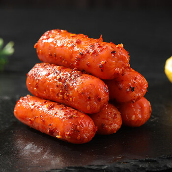 香辣香脆肠风味热狗香肠即食泡面搭档脆皮肠小吃小零食整箱批玉米