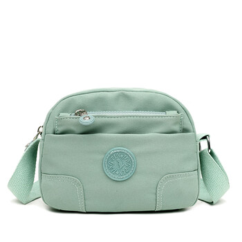 沁度女士斜挎包小方包休闲单肩包大容量轻便旅行包零钱手机包绿色