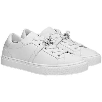 hermes爱马仕女士小白鞋板鞋运动鞋休闲鞋kelly扣小牛皮系带白色白