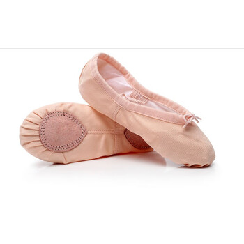 鞋 舞蹈鞋女软底练功鞋幼儿童瑜伽芭蕾舞鞋跳舞鞋肉 肉色布头【考级款