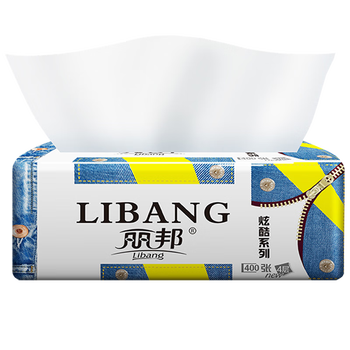 丽邦卫生纸餐巾纸卫生纸婴儿面巾纸抽原生木浆卫生纸柔韧四层抽纸 100