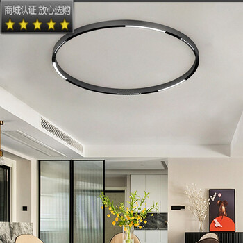 磁吸轨道灯圆形嵌入式弧形环形客厅餐厅无主灯照明明装暗装导轨灯