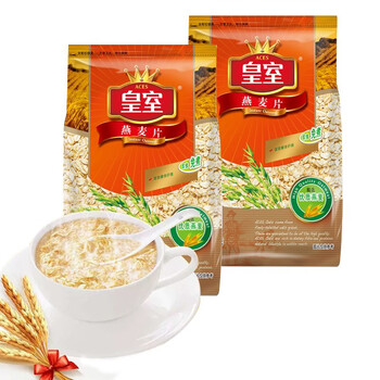 皇室(aces) 燕麦片600g 即食免煮纯燕麦 燕麦片早餐麦片 【纯燕麦片