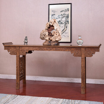 (学名:)条案客厅中式实木条案供桌仿古堂屋中堂翘头案神台玄关桌 长