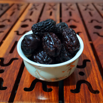 焦枣茶炒大枣泡水糊枣黑枣补失气眠安血不神足焦