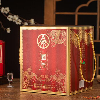 52度浓香型白酒 52度 450ml 4瓶 国鼎祺商鸿运礼箱【图片 价格 品牌
