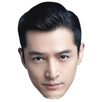 人皮面仿真易容仿真人换脸皮面具面皮人脸头套女假脸纸质道具结婚道具