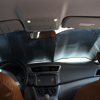 适用于新品遮阳挡汽车遮阳挡遮阳板前挡风玻璃隔热镭射铝箔遮阳帘众泰