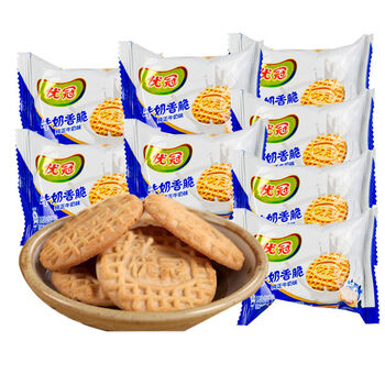 关注店铺联系客服恺立轩食品专营店达能优冠牛奶夹心香脆饼干散装多