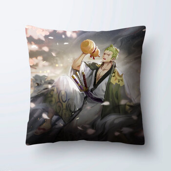 抱枕海贼王佐罗周边沙发汽车靠垫枕头开学礼物生日女索隆酒50x50cm