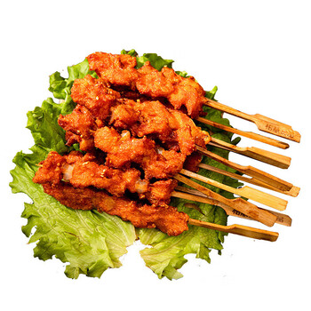 夜市油炸商用半成品烧烤食材鸡肉串连心脆软骨 骨肉相连400g