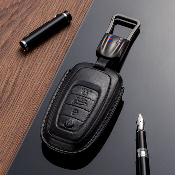 红旗h9钥匙套2021款h9专用汽车钥匙包真皮扣男遥控保护壳20款高端双面