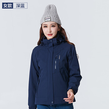 高端时尚品牌中老年冲锋衣女秋冬防风防寒衣40岁50中年洋气短款加绒