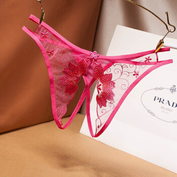 性感情趣内衣丁字裤诱惑女勒套装黑丝袜情趣制服一根线带珠子珍珠内裤