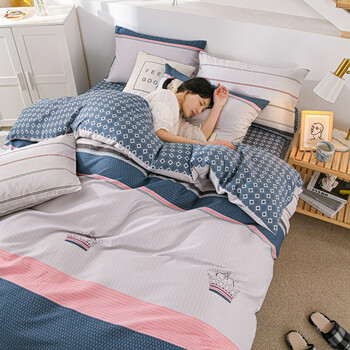 绝恋家纺 学生宿舍上下铺单人床三件套床上用品被套床单枕套被褥被子