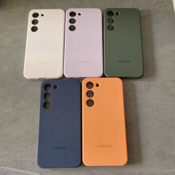 适用新款三星s23液态硅胶手机壳s23全包官方保护套超薄防摔深绿色三星