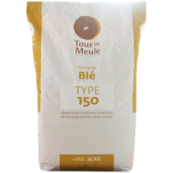 25kg装全麦粉法国伯爵传统石磨粗t150小麦粉全麦面包用面粉家庭5斤