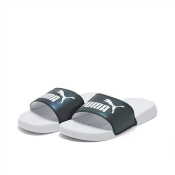 彪马puma新款女子拼色拖凉鞋popcatswan363451金属银白0237