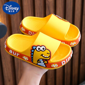 迪士尼disney儿童拖鞋男童女童夏室内家居防滑洗澡恐龙可爱卡通小孩凉
