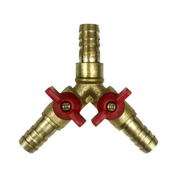 kedoety天然气连接管阀门球阀配件液化气燃气管阀门开关铜杆铜芯三通