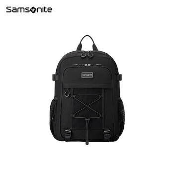 新秀丽学生书包2023新款大容量双肩包男女孩书包nw4黑色