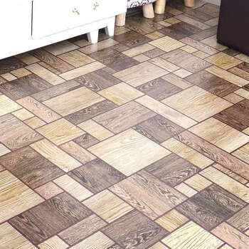 地板革地批发家用加厚塑胶地毯耐磨防水地板垫地板胶方格木纹耐磨加厚