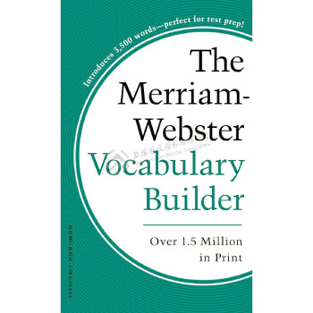 韦小绿韦氏字根词根词典英文原版Merriam Webster‘s Vocabulary Builder英语字典词缀词典英英韦氏小绿书