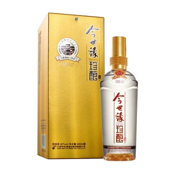 今世缘白酒金珍酿浓香型42度口粮酒商务送礼宴会用酒480ml2瓶装