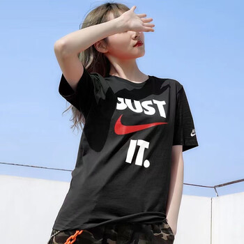 耐克nike中考满分短袖男夏季新款休闲运动t恤女圆领高考宽松半袖母婴