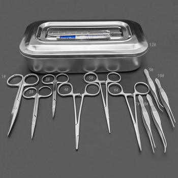 动物解剖工具生物兽用解剖器械医学兔子大小鼠手术器械镊子剪刀 解剖