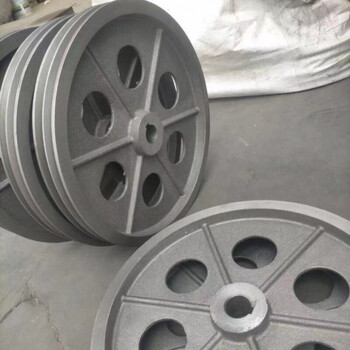 扑哩扑剌皮带轮双槽三槽ab型普通空心轻型电机轮外径180—400各种三角