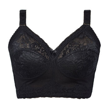 香港御塑中脉超薄无钢圈大胸显小防下垂大码桑蚕丝缩胸塑型文胸内衣全