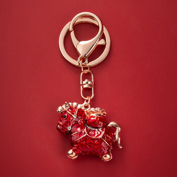 酷奇袋鼠kuqidaishu官方马上有钱福禄钥匙扣挂件创意个性汽车链锁匙圈