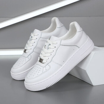 回力warrior男士空军一号小白鞋真皮牛皮纯白情侣鞋经典低帮浅口运动