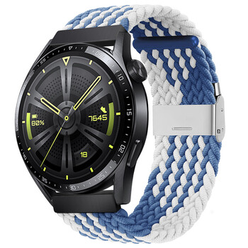 magic魔法dream梦幻表带tls-b19尼龙手环腕带 z纹-蓝白色 荣耀es-20mm