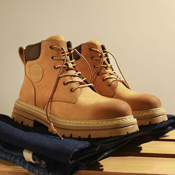 厚底增高百搭工装穿搭户外登山大黄靴 kt大黄靴(sf闪电发货) 36-女码