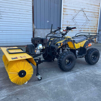 手推式小型扫雪机道路物业环卫工厂滚刷除雪抛雪机扫推铲 座驾式小