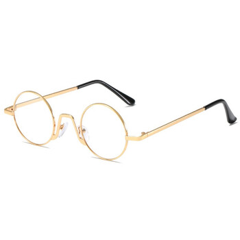 直播间道具搞笑小道具小眼镜迷你眼睛太阳镜复古嘻哈港风眼睛墨镜 金