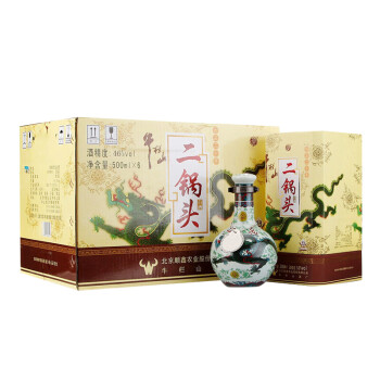 牛栏山 白酒 清香型 二锅头 珍品三十（30）青龙 46度 500ml*6瓶 整箱装（内含三个礼品袋）