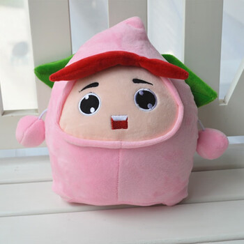 圆小米果宝特攻公仔 蛋仔派对果宝特攻玩偶陆小果公仔抱枕儿童 梨花诗