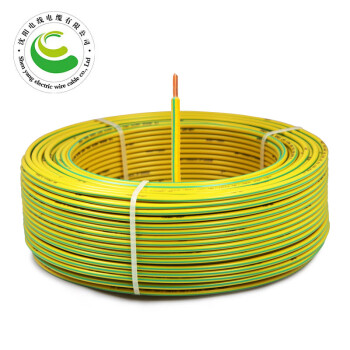沈阳电线电缆有限公司-ZR-BV-450/750V-1X1.0mm²国标铜芯电线阻燃单芯硬线-95米捆-黄绿双色