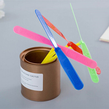 儿童玩具会飞的竹蜻蜓 怀旧玩具小飞盘幼儿园奖励礼品礼地摊 竹蜻蜓