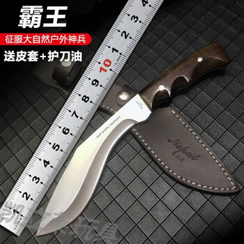 不舍天真尼泊尔军弯刀 户外刀具尼泊尔狗退大号长刀高硬度一体钢野营