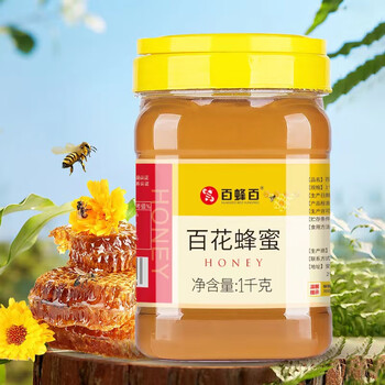 正宗真品土蜂蜜百花500g/1kg洋槐柚子茶旗舰礼盒送 2.