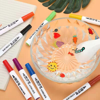 抖音网红同款彩色悬浮笔儿童水中画画遇水漂浮白板笔创意水彩笔网红笔